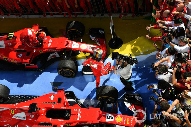 Yarış galibi Sebastian Vettel, Ferrari SF70-H