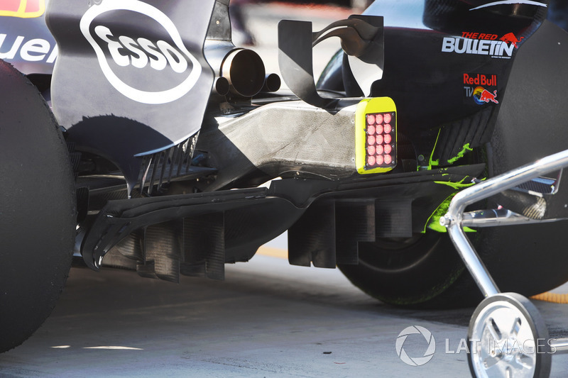 Le diffuseur de la Red Bull Racing RB13