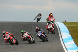 Marco Melandri, Ducati Team, Eugene Laverty, Milwaukee Aprilia