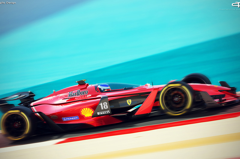 Ferrari de 2025 fantasy F1 concept