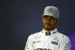 Winnaar Lewis Hamilton, Mercedes AMG F1 in de persconferentie