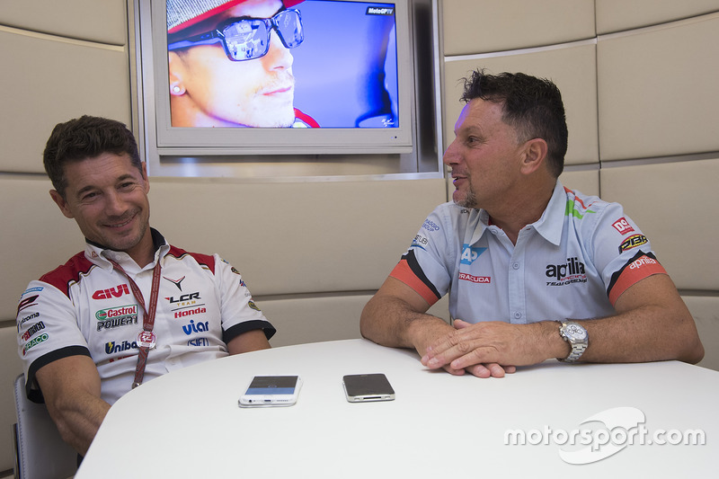 Lucio Cecchinello e Fausto Gresini