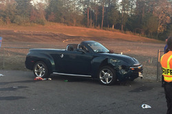 La Chevrolet SSR impliquée dans l'incident après la course