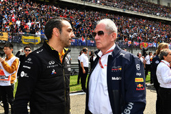 Cyril Abiteboul, Renault Sport F1 Direktörü ve Dr Helmut Marko, Red Bull Motorsporları Direktörü