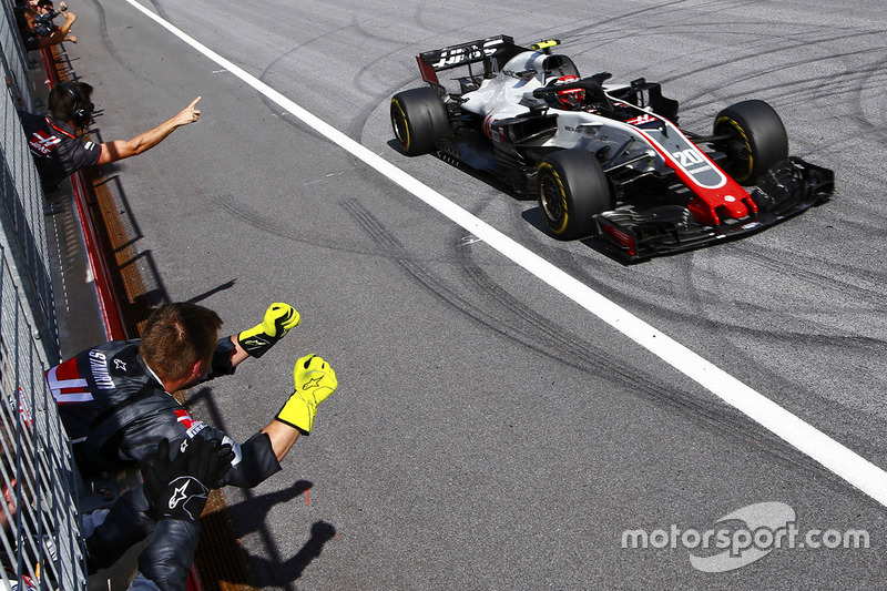 Magnussen gave Haas another reason to cheer