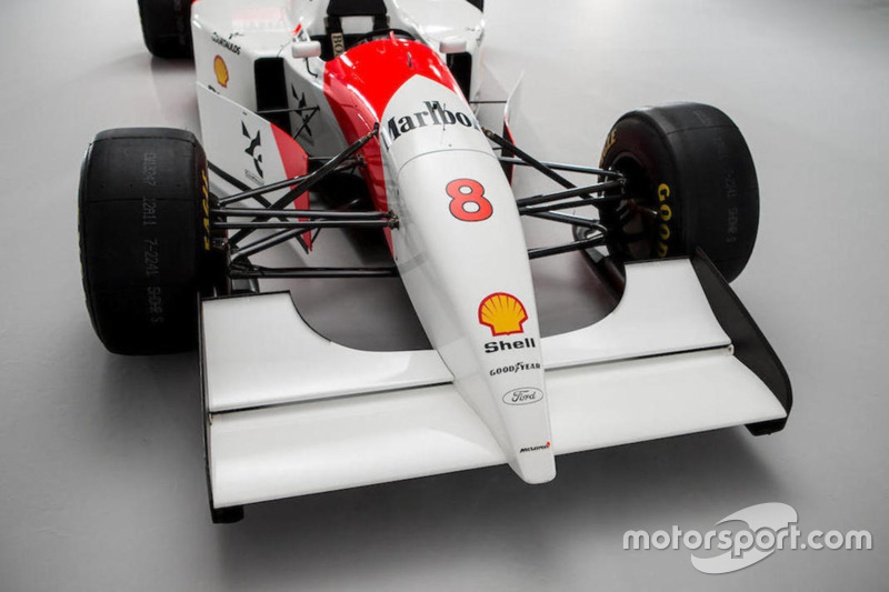 El McLaren-Cosworth Ford MP4/8A de Ayrton Senna