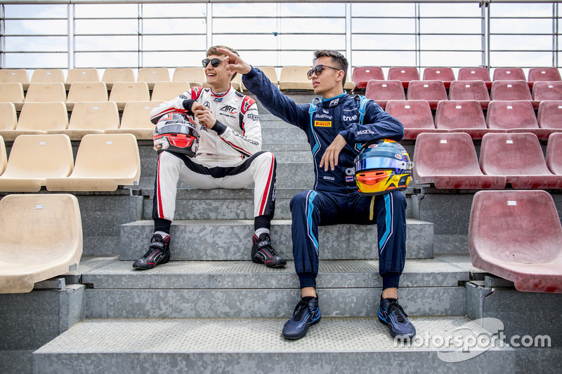 Les vainqueurs de Bakou, George Russell et Alexander Albon