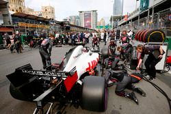 El coche de Kevin Magnussen, Haas F1 Team VF-18 Ferrari
