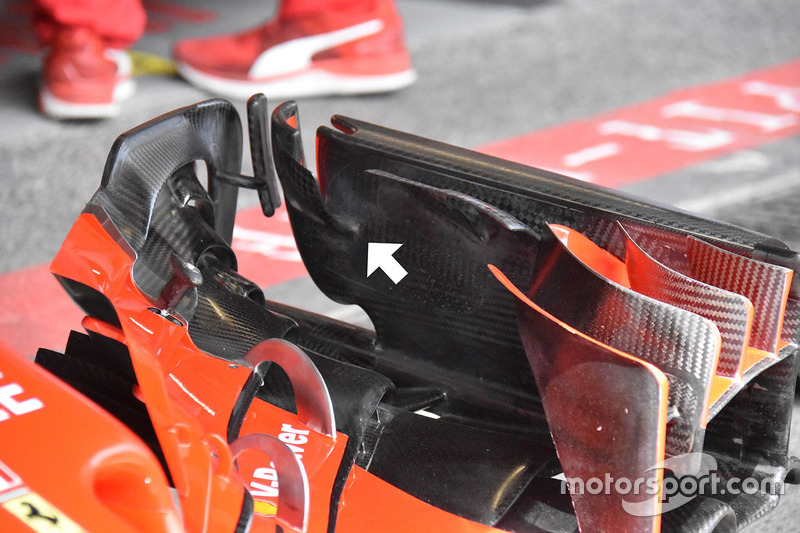 Ferrari SF71H front wing detail