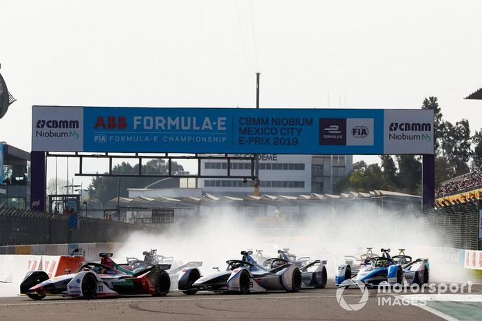 Lucas Di Grassi, Audi Sport ABT Schaeffler, Audi e-tron FE05, Felipe Massa, Venturi Formula E, Venturi VFE05 y Sébastien Buemi, Nissan e.Dams, Nissan IMO1