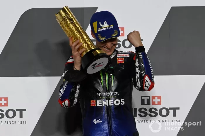 Podio: ganador de la carrera Fabio Quartararo, Yamaha Factory Racing
