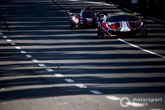 #51 AF Corse Ferrari 488 GTE EVO: Alessandro Pier Guidi, James Calado, Daniel Serra, #50 Richard Mille Racing Team Oreca 07 - Gibson: Tatiana Calderon, Sophia Flörsch, Beitske Visser