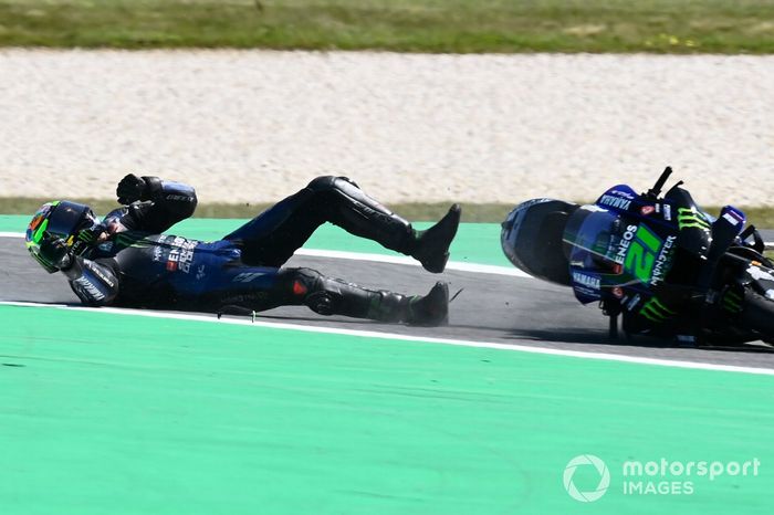 Franco Morbidelli, accidente de Yamaha Factory Racing