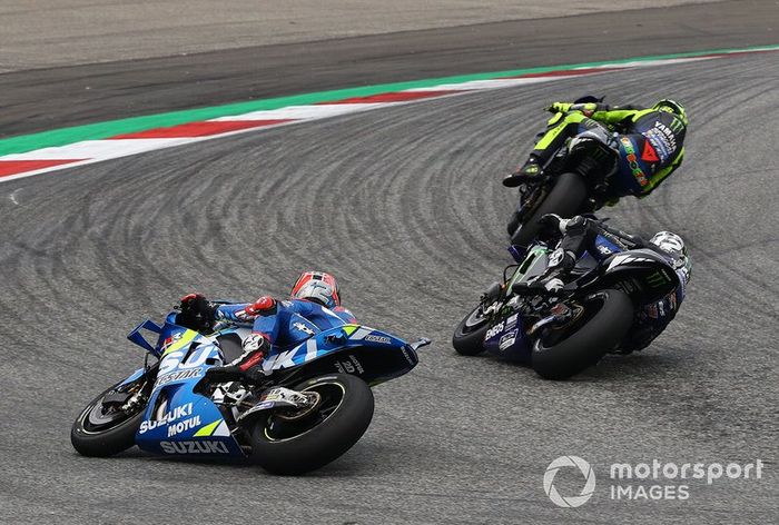Valentino Rossi, Yamaha Factory Racing, Maverick Vinales, Yamaha Factory Racing, Alex Rins, Team Suzuki MotoGP