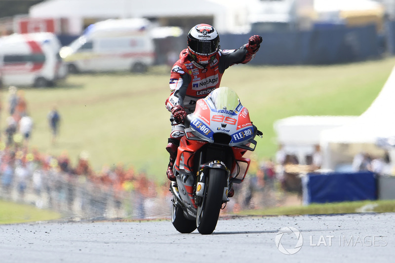 Il vincitore della gara Jorge Lorenzo, Ducati Team