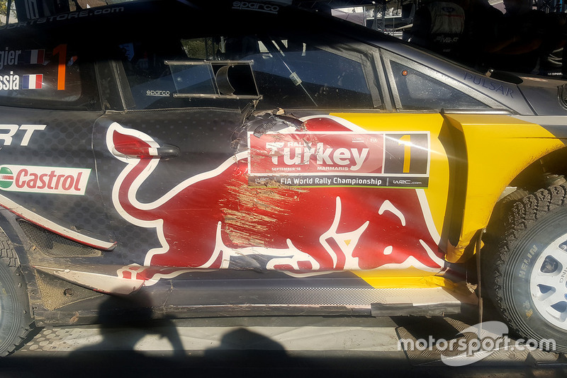 The car of Sébastien Ogier, Julien Ingrassia, Ford Fiesta WRC, M-Sport
