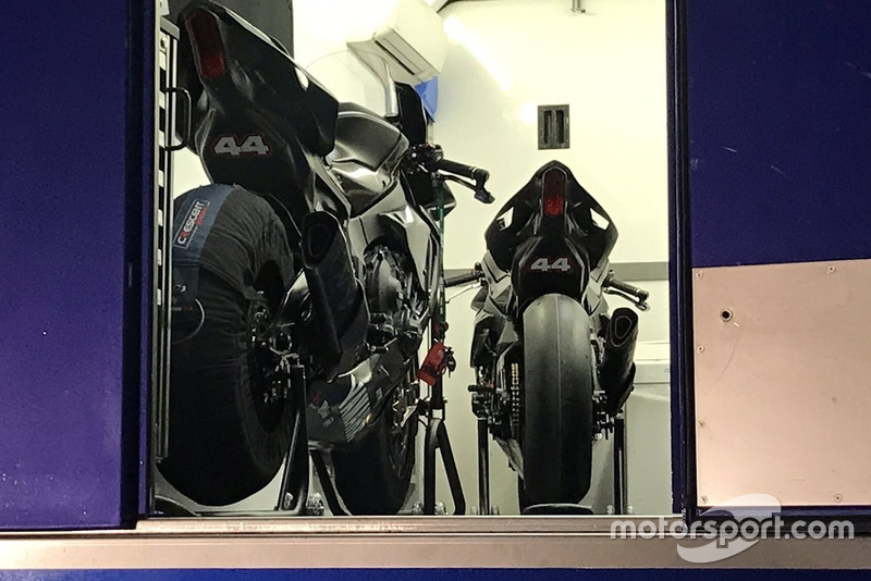 La Yamaha R1M con la que rodó Hamilton en Jerez