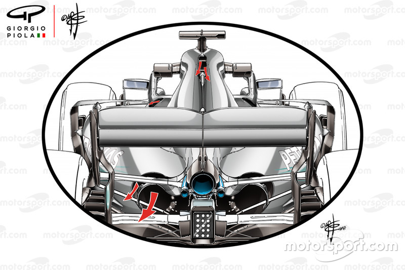 Mercedes F1 W09 cooling