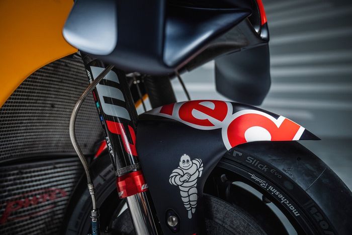 Detalle de la KTM RC16 de MotoGP 2023