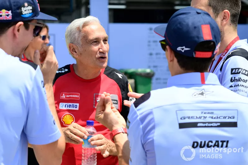 Alex Marquez, Gresini Racing, Marc Marquez, Gresini Racing, Davide Tardozzi, Team manager Ducati Team Team