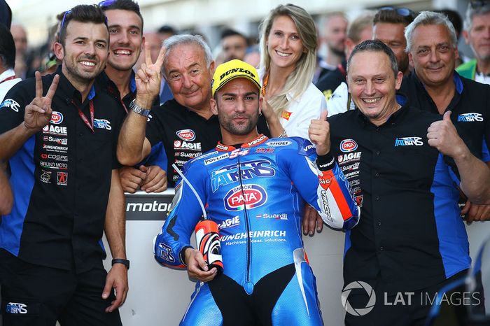 Second place Mattia Pasini, Italtrans Racing Team