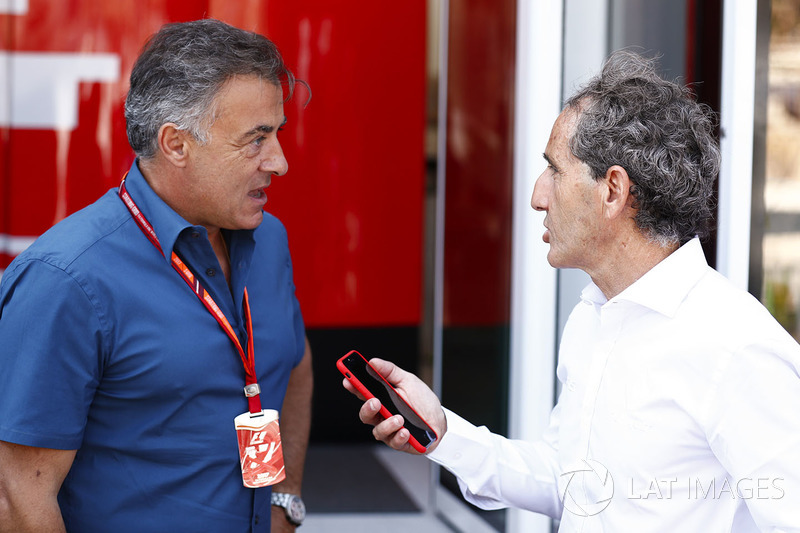 Jean Alesi and Alain Prost