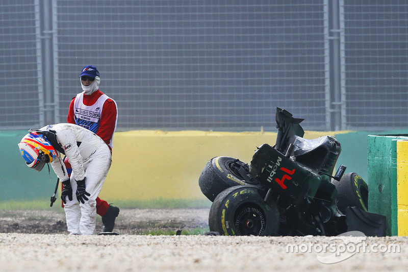 Acidente envolvendo Fernando Alonso e Esteban Gutierrez