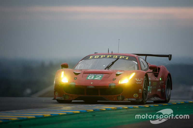 #82 Risi Competizione Ferrari 488 GTE: Giancarlo Fisichella, Toni Vilander, Matteo Malucelli