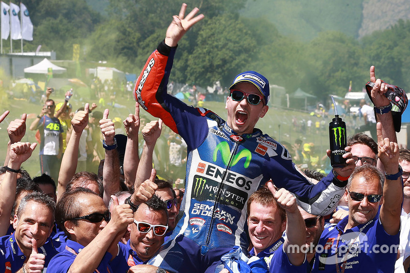 Ganador de la carrera Jorge Lorenzo, Yamaha Factory Racing