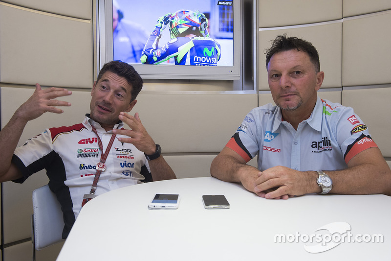 Lucio Cecchinello e Fausto Gresini
