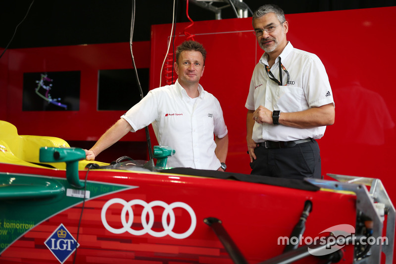 Allan McNish y Dieter Gass, Audi Sport