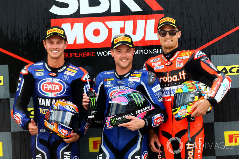 Michael van der Mark, Pata Yamaha, Alex Lowes, Pata Yamaha, Chaz Davies, Aruba.it Racing-Ducati SBK Team