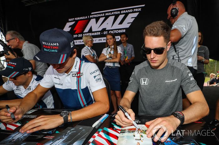 Lance Stroll, Williams y Stoffel Vandoorne, McLaren