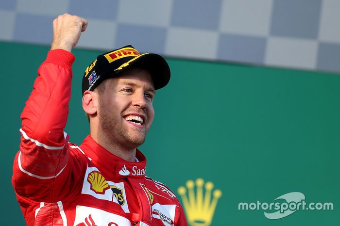 Podio: Sebastian Vettel, Ferrari