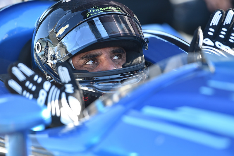 Juan Pablo Montoya prova la Chevrolet IndyCar 2018