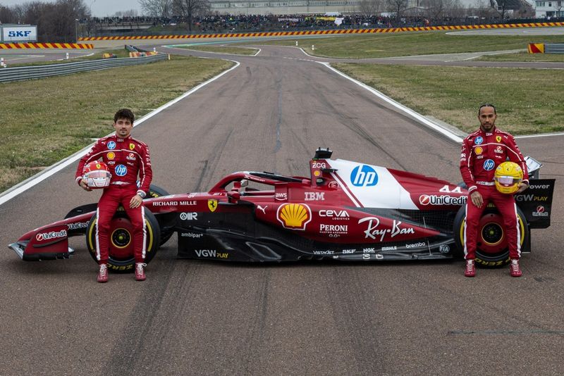 Lewis Hamilton, Charles Leclerc, Ferrari