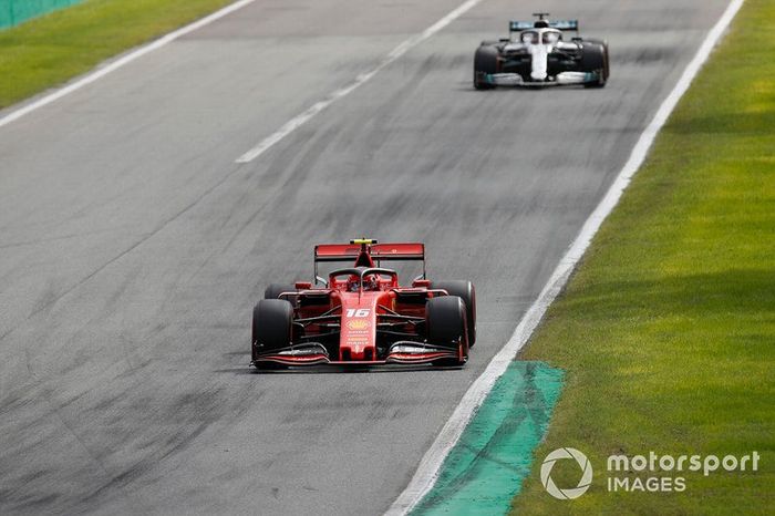 Charles Leclerc, Ferrari SF90, Lewis Hamilton, Mercedes AMG F1 W10