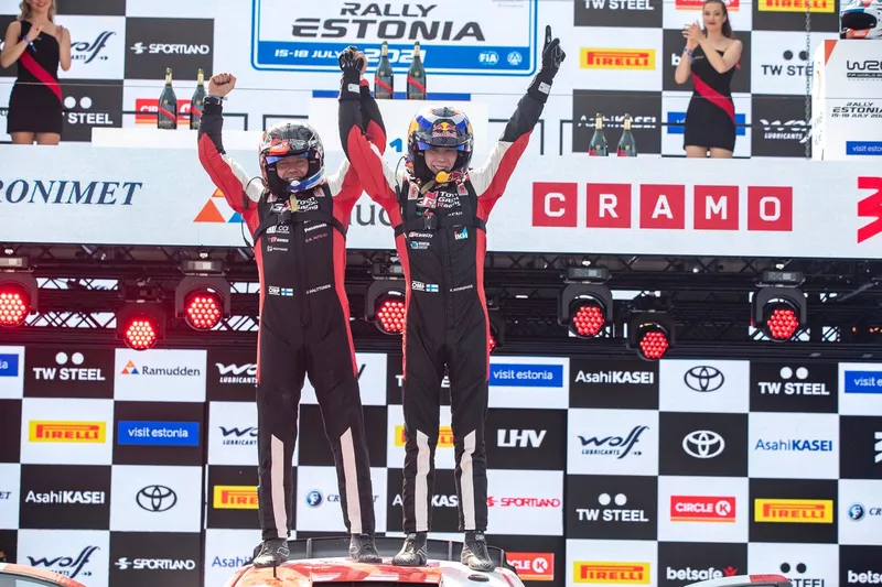 Ganador Kalle Rovanperä, Jonne Halttunen, Toyota Gazoo Racing WRT Toyota Yaris WRC