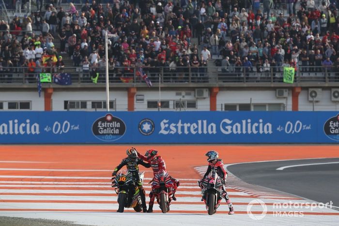 Francesco Bagnaia, Equipo Ducati, Luca Marini, VR46 Racing Team, Maverick Viñales, Aprilia Racing Team