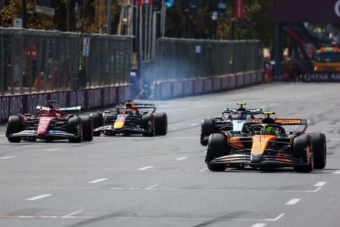 Charles Leclerc, Ferrari, Lando Norris, McLaren, Max Verstappen, Red Bull Racing, Andrea Kimi Antonelli, Mercedes