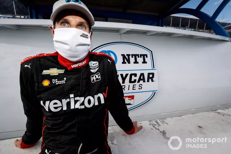 El autor de la pole Will Power, Team Penske Chevrolet