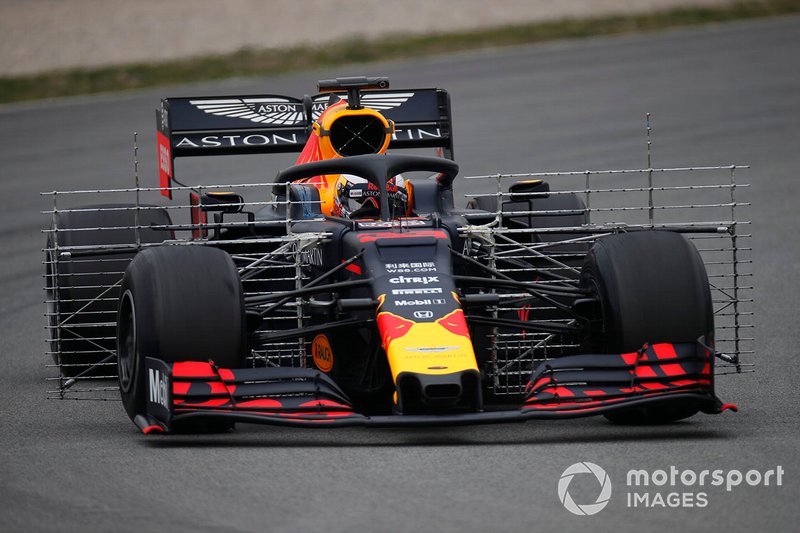 Max Verstappen, Red Bull Racing RB15, avec des capteurs aéro