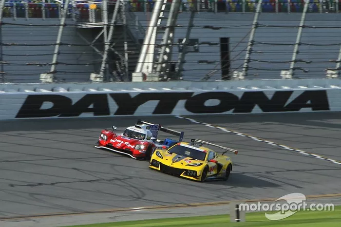 #2 Rick Ware Racing Multimatic/Riley LMP2 Gibson: Mark Kvamme, Cody Ware, James Davison, Jonathan Hoggard  #3 Corvette Racing Corvette C8.R: Antonio Garcia, Jordan Taylor, Nicky Catsburg