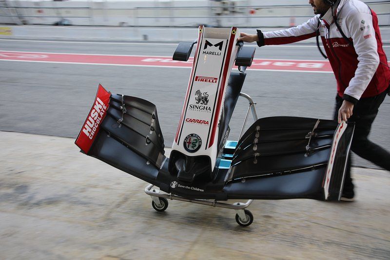 Alerón delantero del Alfa Romeo C39