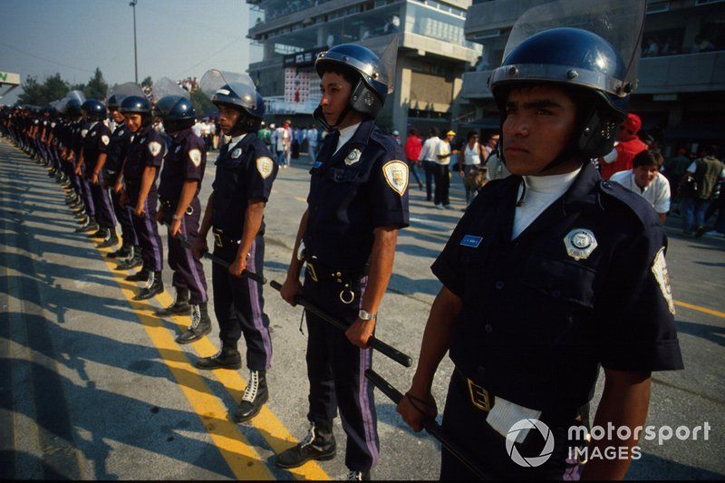 La policía local estuvo presente