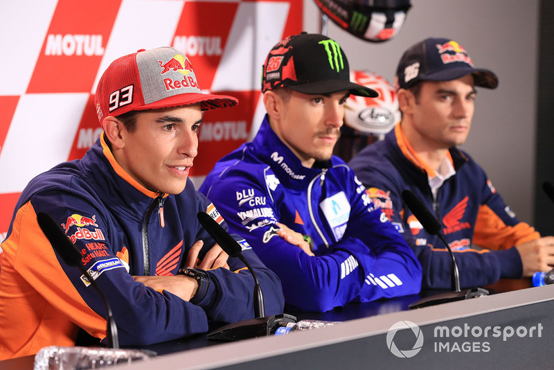 Марк Маркес, Repsol Honda Team, Маверік Віньялес, Yamaha Factory Racing, Дані Педроса, Repsol Honda Team