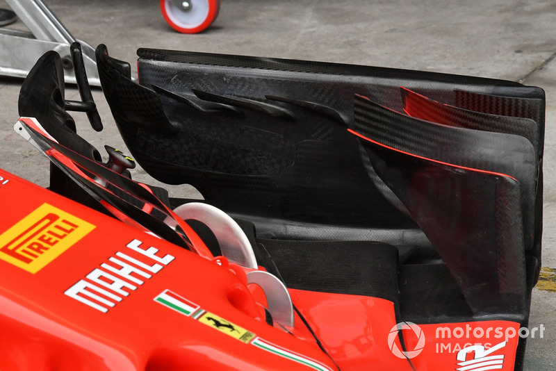 Ferrari SF-71H, első szárny, részlet
