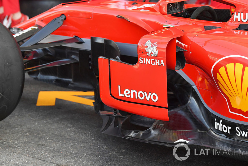 Ferrari SF71H barge board detail