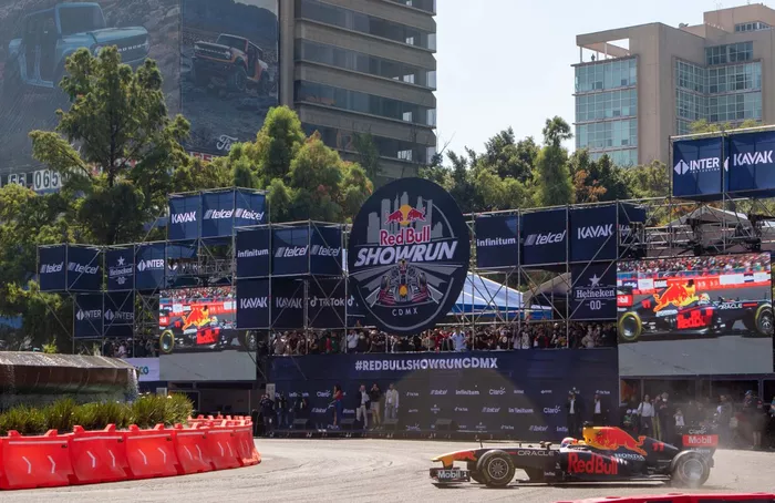 Sergio Pérez. Red Bull Show Run CDMX