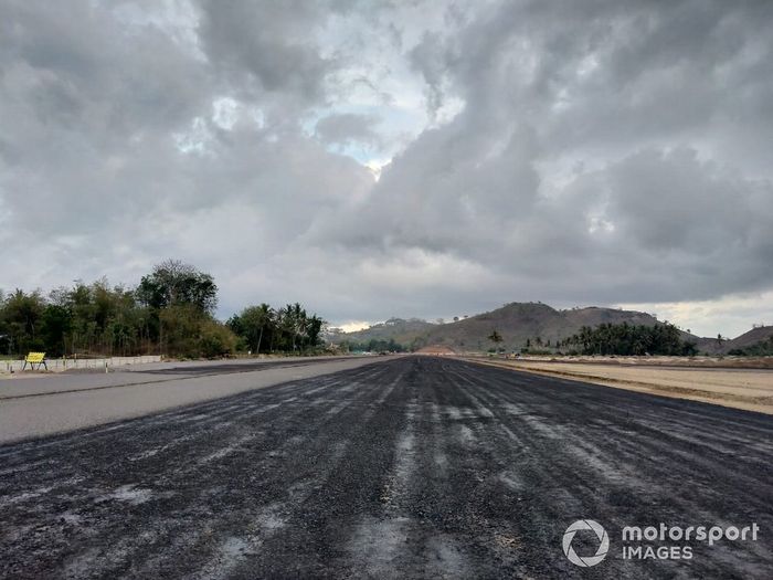 Obras en el Mandalika International Sreet Circuit, de Indonesia